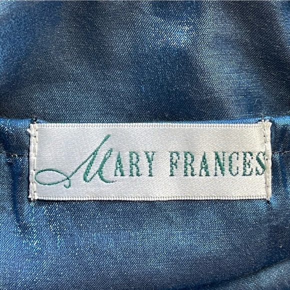 Mary Frances Floral Ruffle Beaded Shoulder Bag Boho Style - Picture 8 of 12